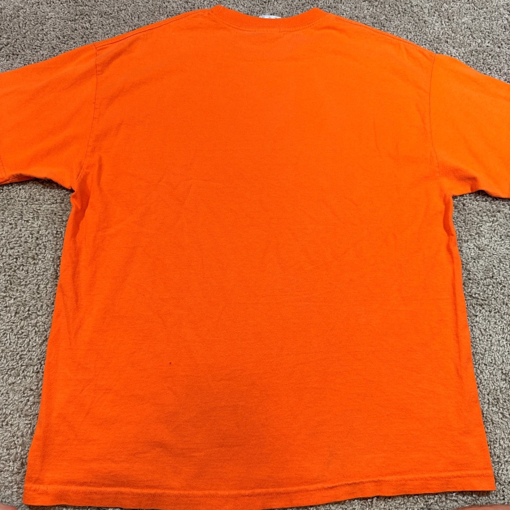 Alstyle Orlando T-Shirt Men XL Orange Good Florida Souvenir Dolphin Graphic Tee - Picture 2 of 6